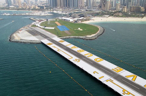 Flowcrete Lines the Runway at Skydive Dubai